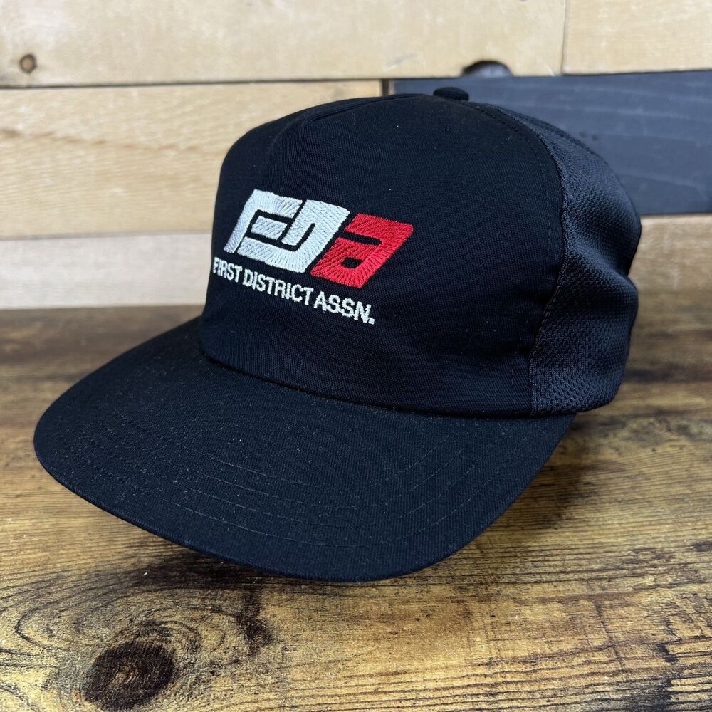 First District Assn. FDA Black Trucker Snapback Hat Baseball Cap